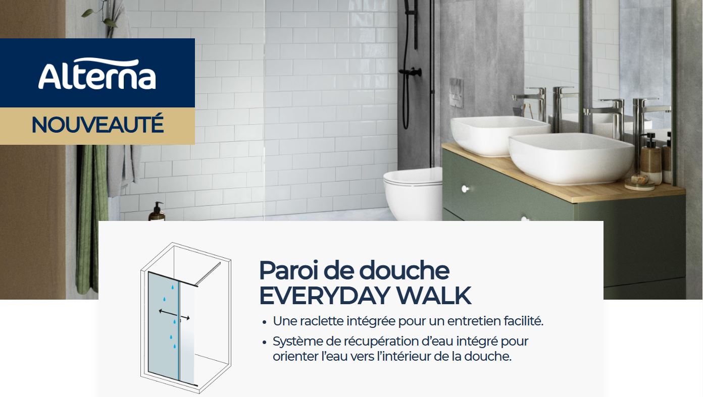 🚿 Nouvauté paroi de douche innovante de chez Alterna chez TMP Plombier Frontonnais !